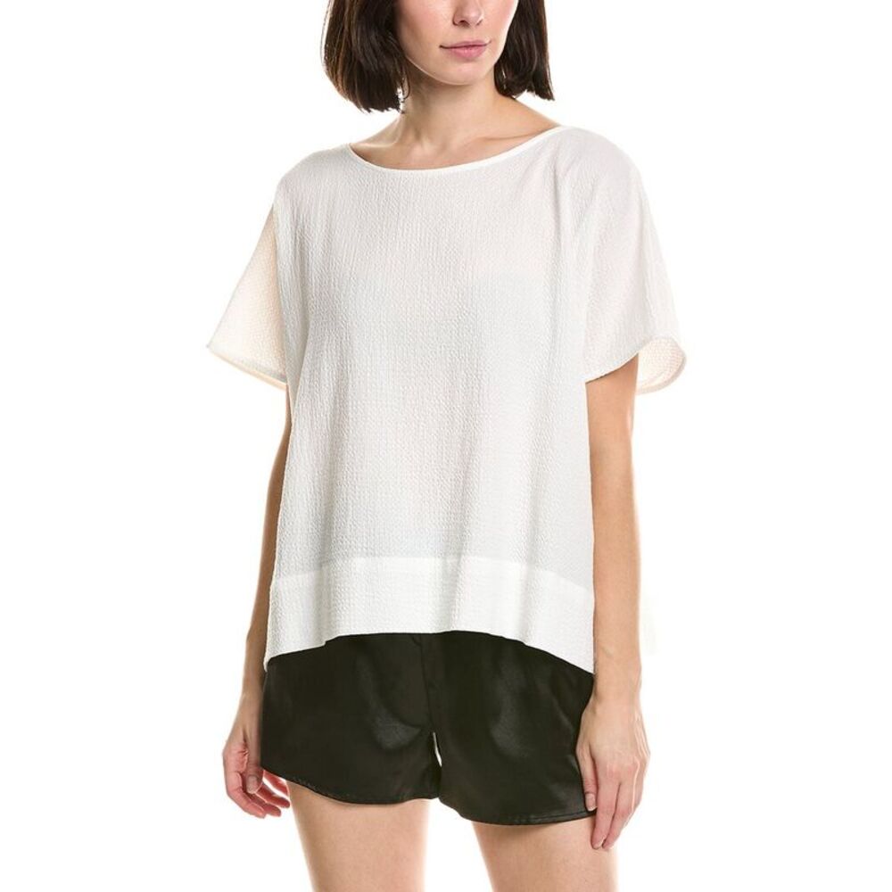 Natori Womens  Onsen Wedge Top, White